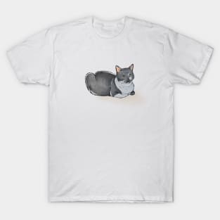 Ash the Cat in Watercolour T-Shirt